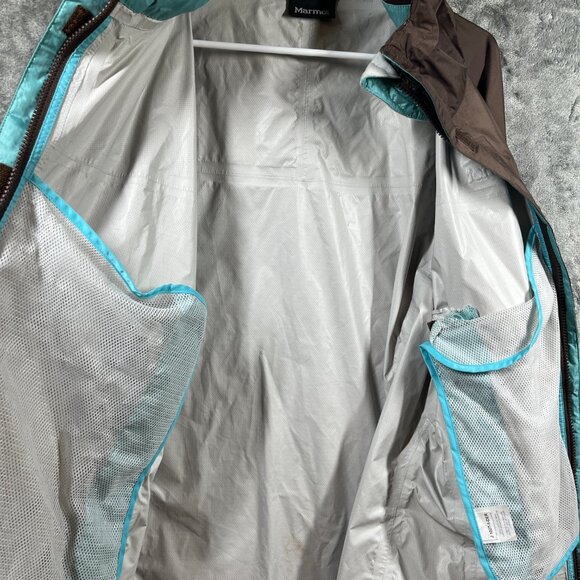 Marmot PreCip Jacket Womens XL Brown Windbreaker Waterproof Breathable Windproof - Picture 11 of 14
